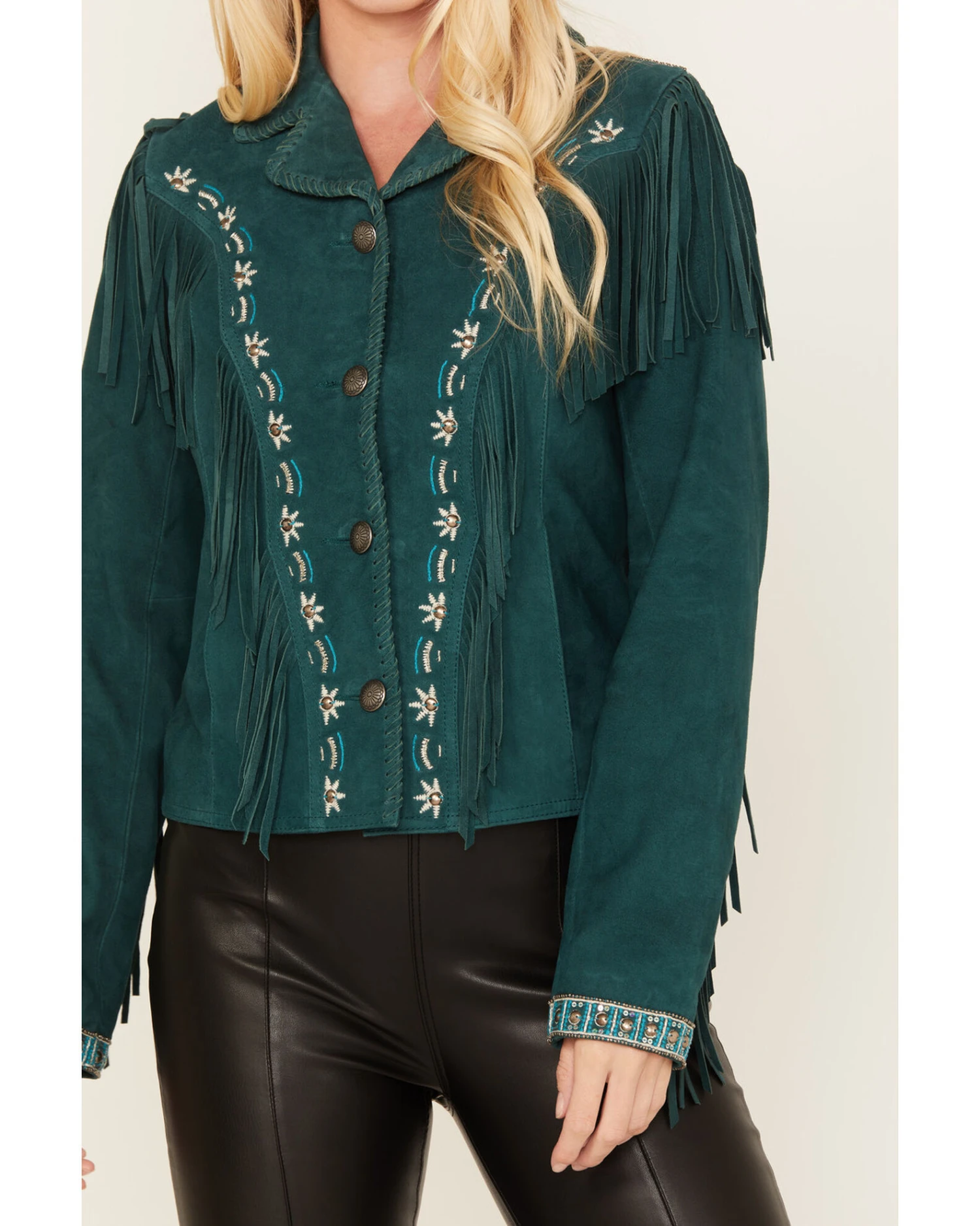 Shyanne Women's Suede Fringe Jacket - Image 2