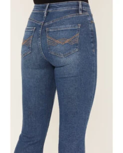 Idyllwind Women's Navaho Dark Wash High Risin' Distressed Bootcut Jeans