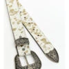 Shyanne Women's Foil Hair-On Cowhide Belt