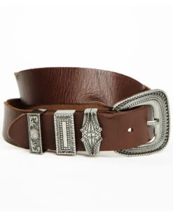 Shyanne Women's Triple Keeper Leather Belt