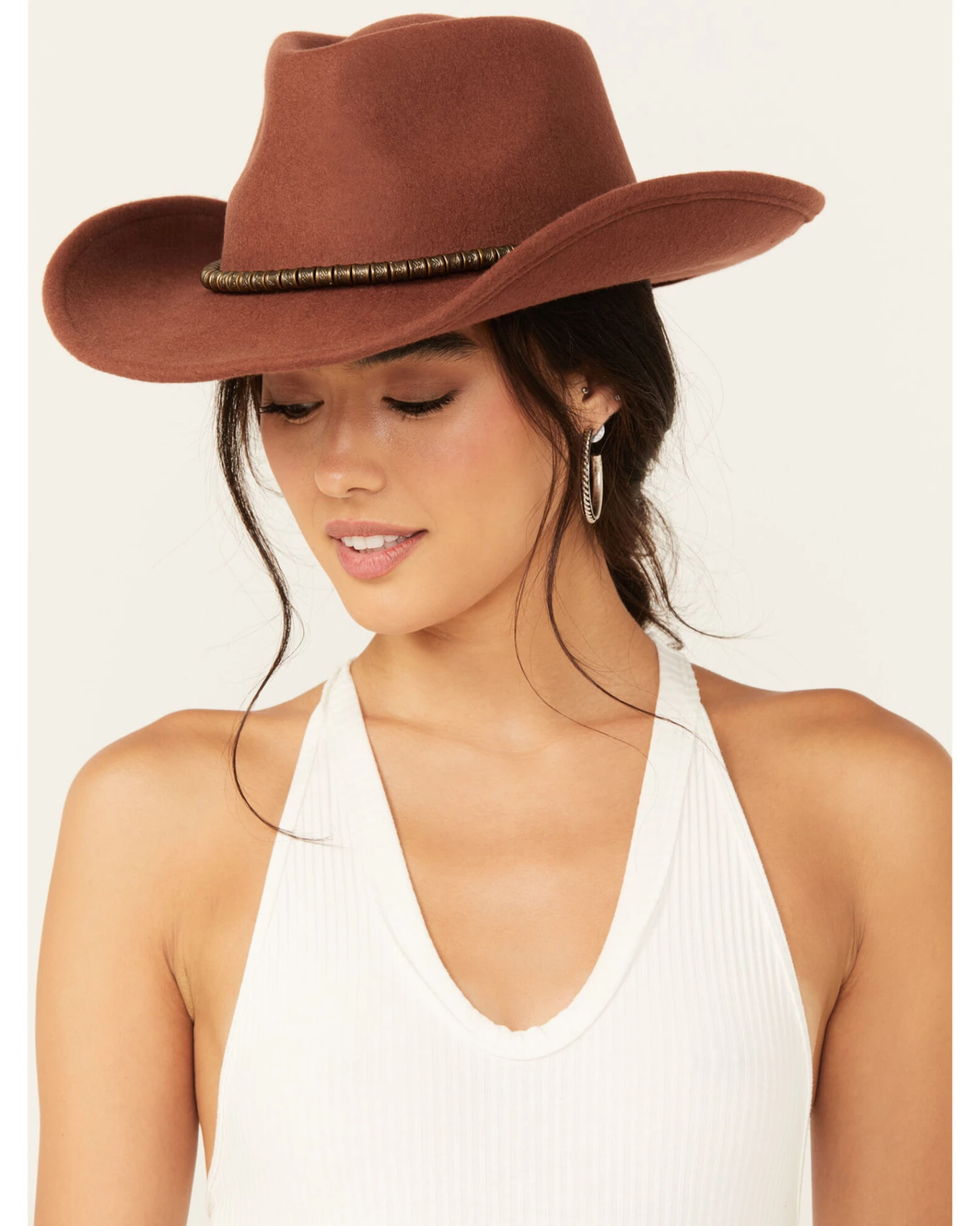 Nikki Beach Women's Cognac Blaze Fedora Hat - Image 2
