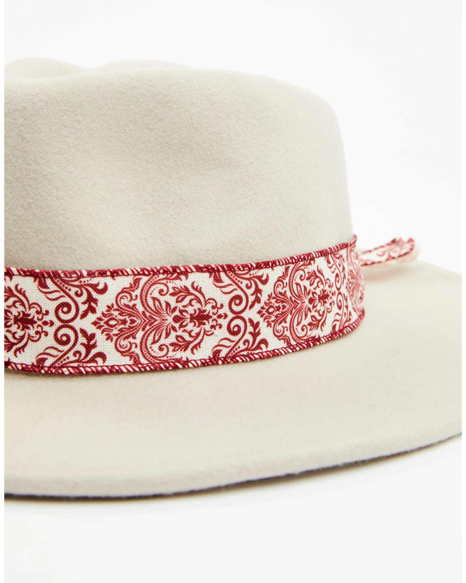 Nikki Beach Women's Mink Cheyenne Ribbon Fedora Hat - Image 3