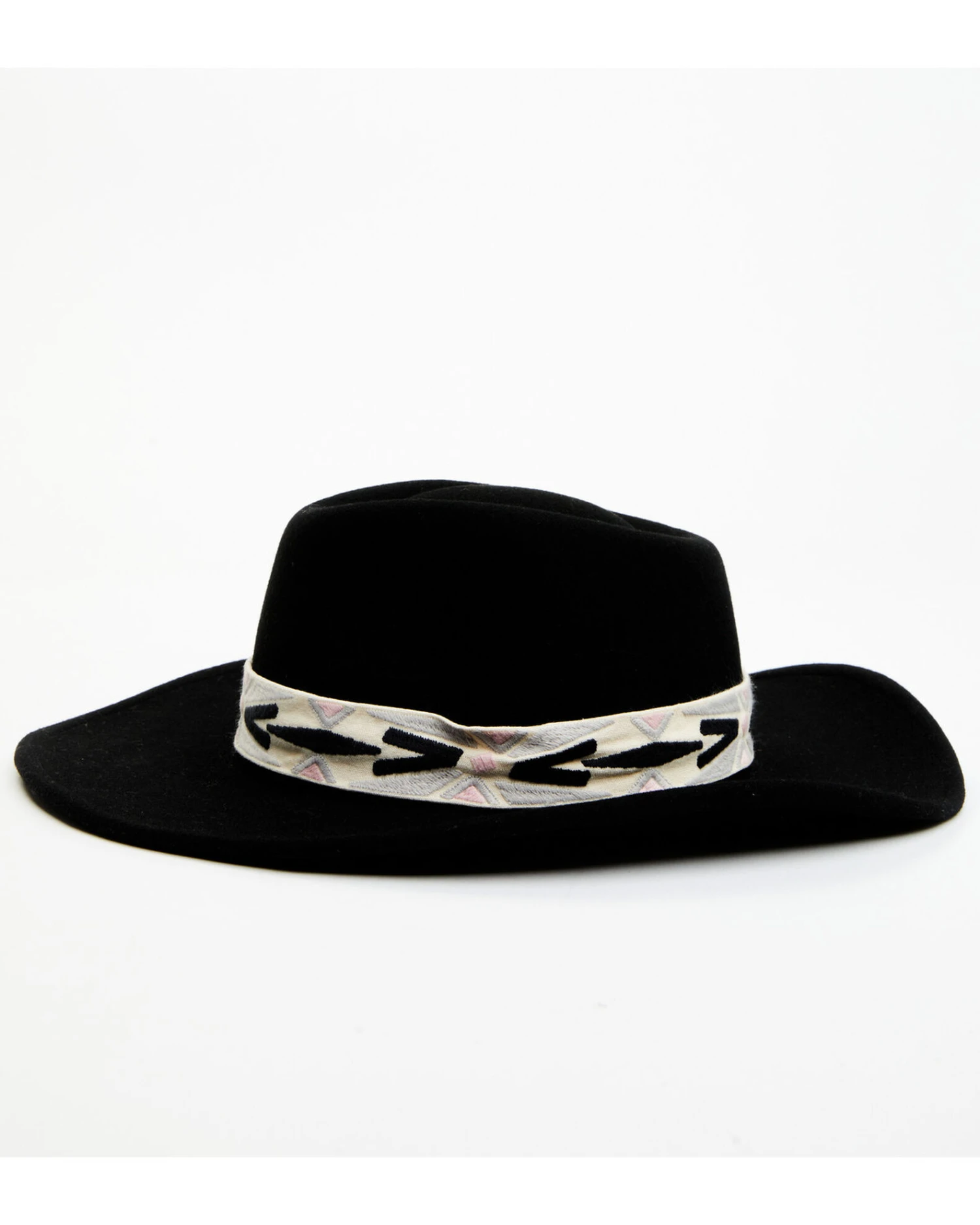 Nikki Beach Women's Black New Moon Fedora Hat