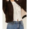 Cleo + Wolf Women's Corduroy Sherpa Trucker Jacket