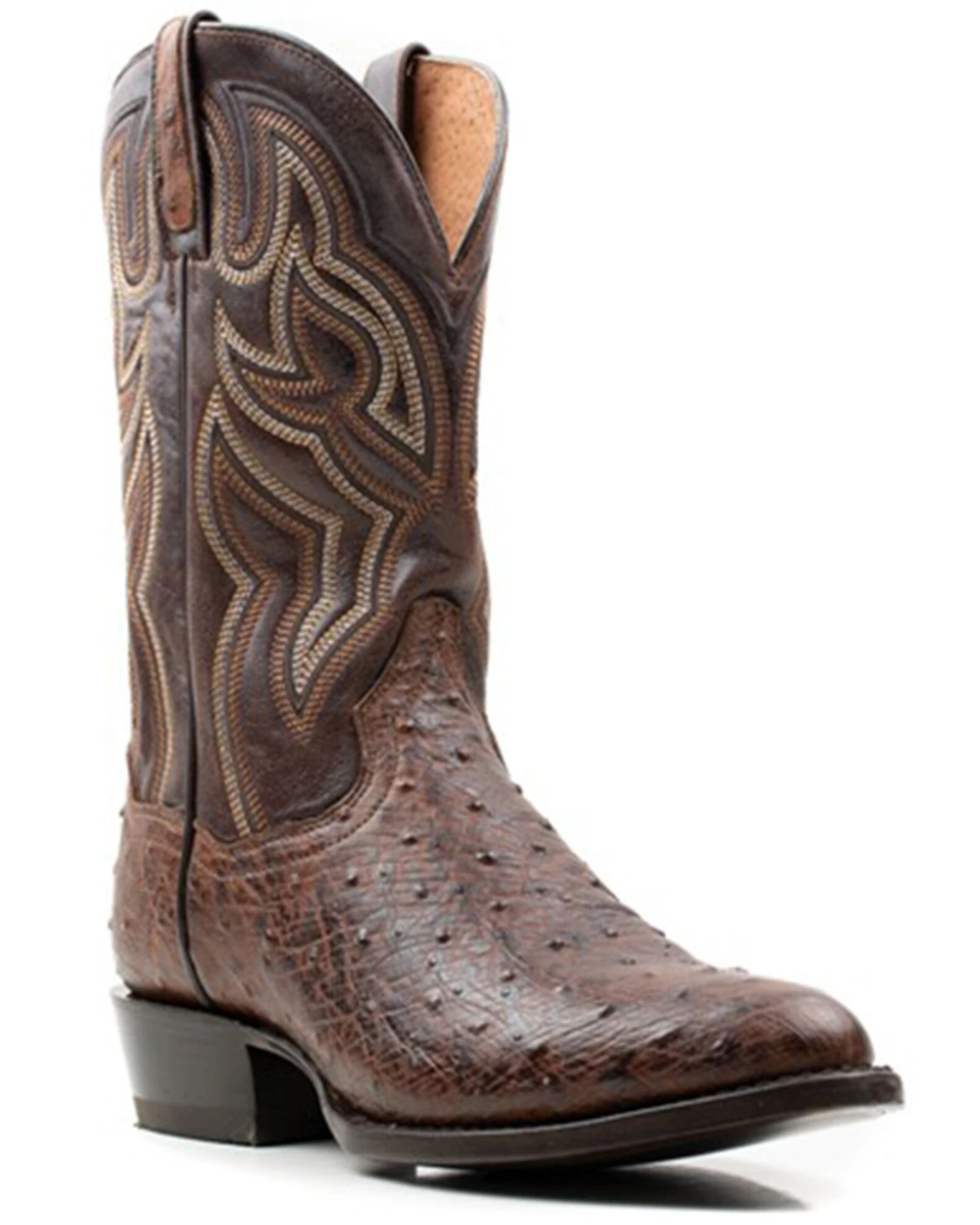 Dan Post Men's 12" Hand Quill French Exotic Western Boots - Medium Toe - Image 5