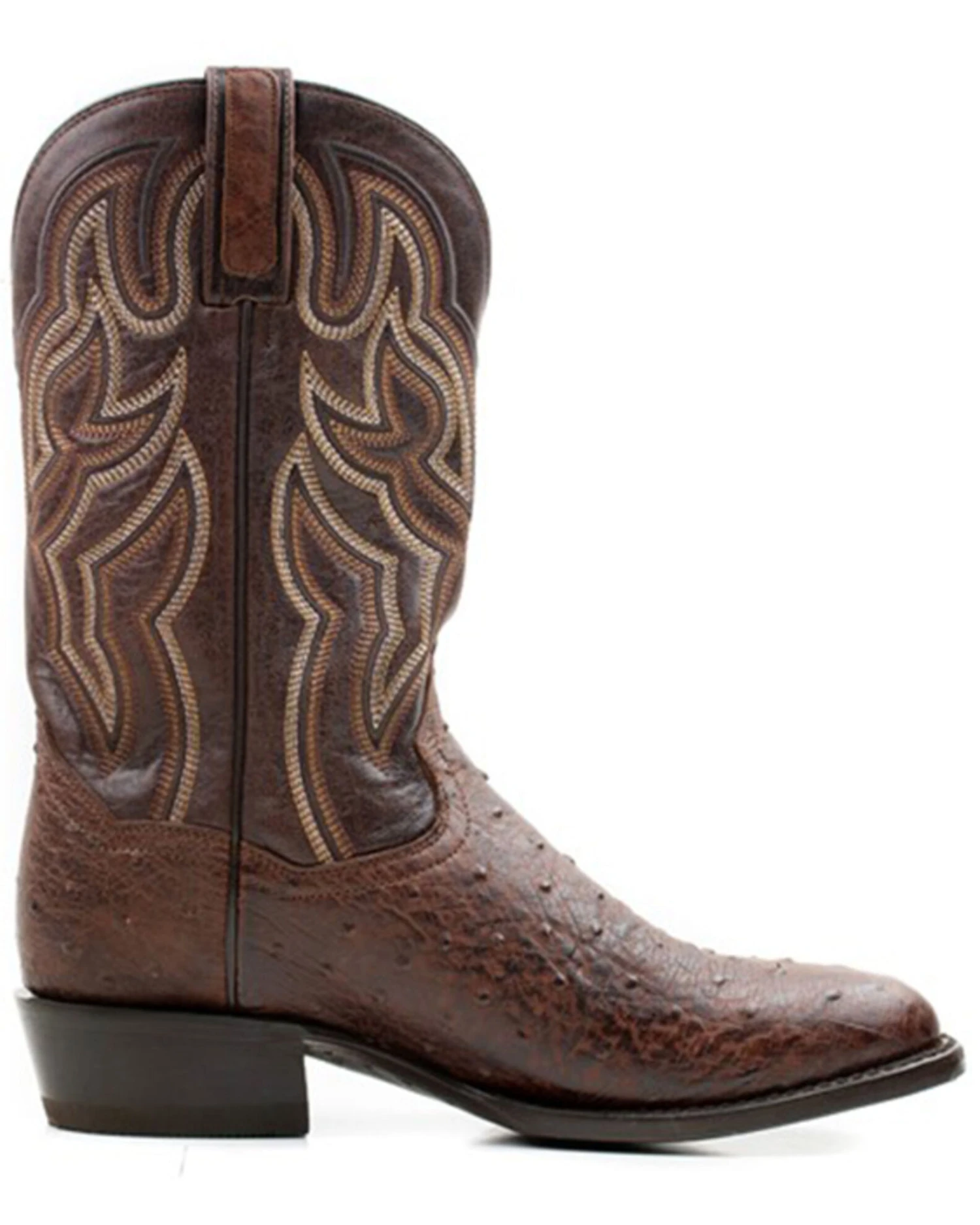Dan Post Men's 12" Hand Quill French Exotic Western Boots - Medium Toe - Image 4
