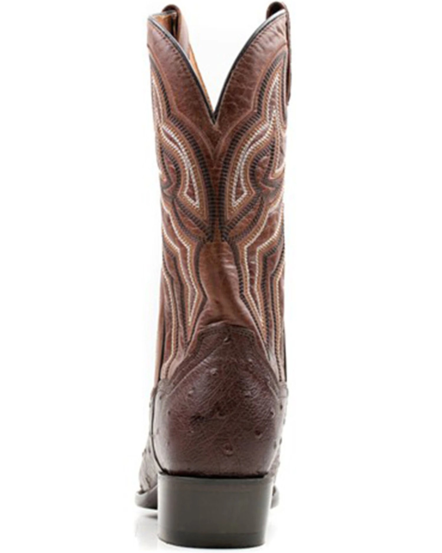 Dan Post Men's 12" Hand Ostrich Quill Exotic Western Boots - Medium Toe - Image 2
