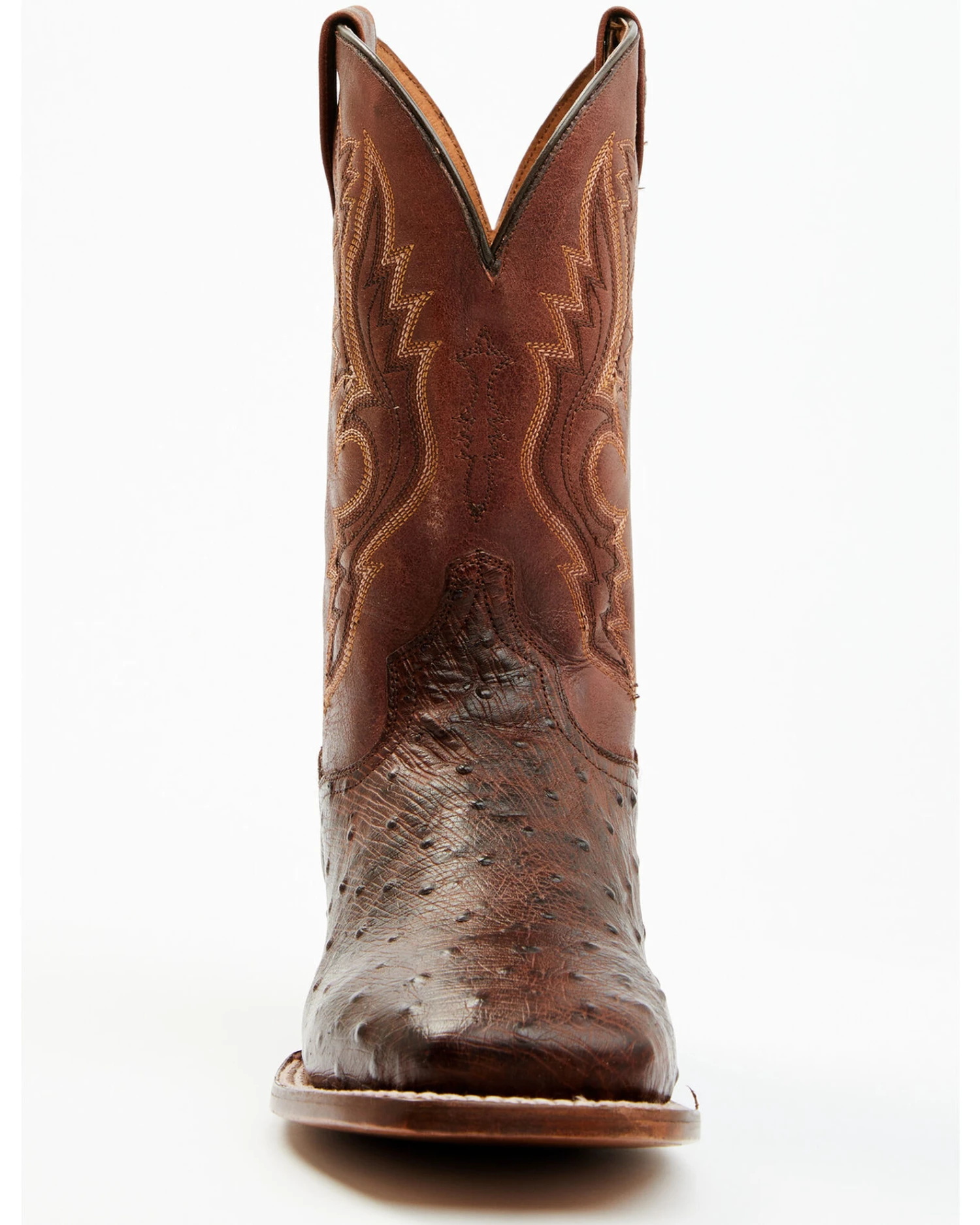 Dan Post Men's Exotic Full Quill Ostrich Western Boots - Broad Square Toe