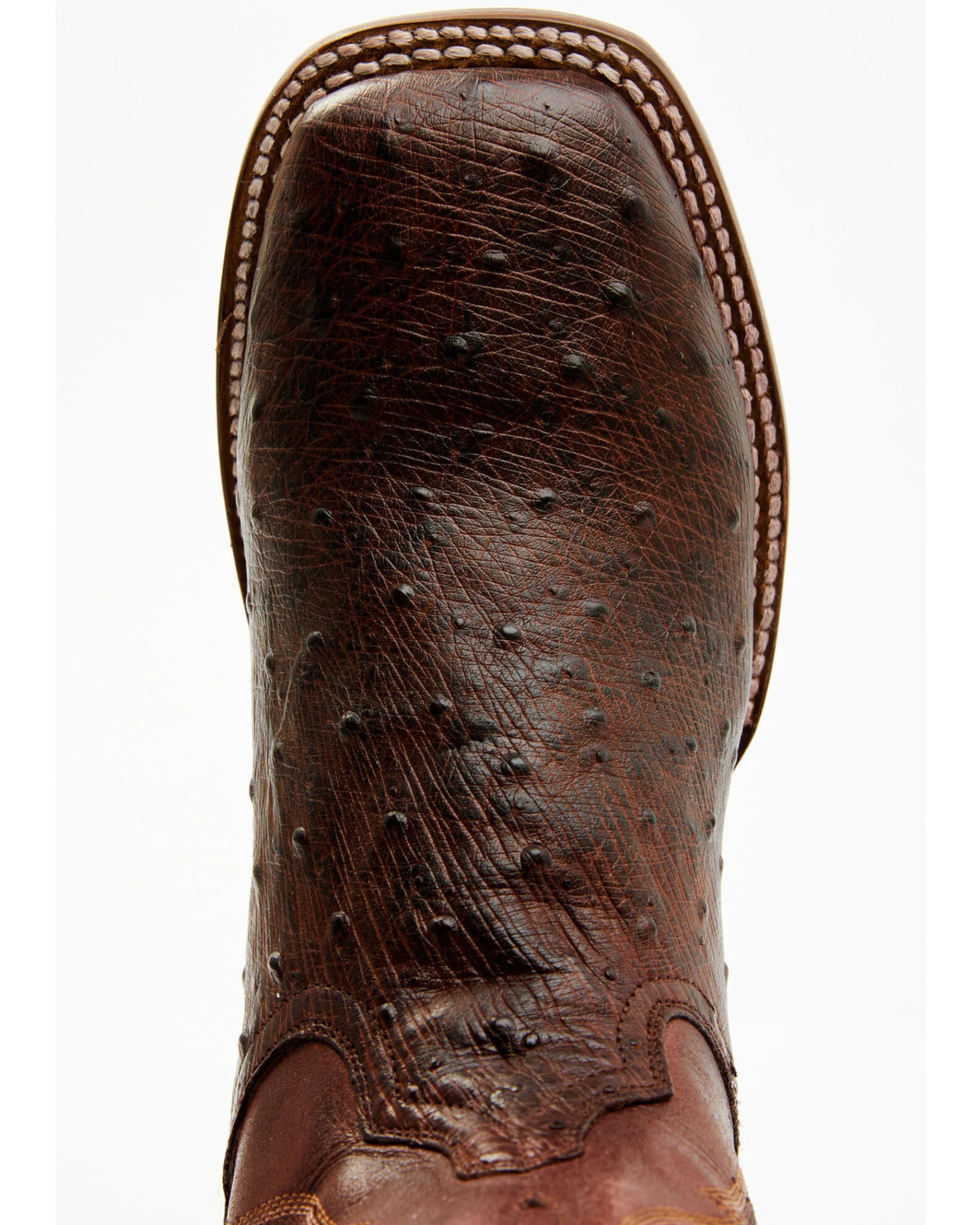 Dan Post Men's Exotic Full Quill Ostrich Western Boots - Broad Square Toe - Image 2