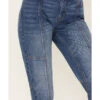 Cleo + Wolf Women's Dark Wash High Rise Slim Stretch Straight Jeans