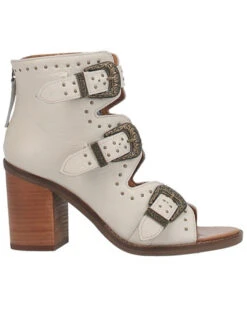Dingo Women's Ziggy Leather Studded Buckle Sandals