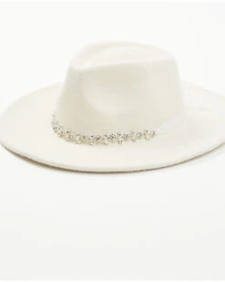 Nikki Beach Women's Cassini Crystal Rhinestone Fedora Hat