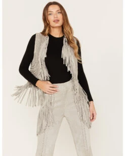 Wonderwest Women's Suede Fringe Vest