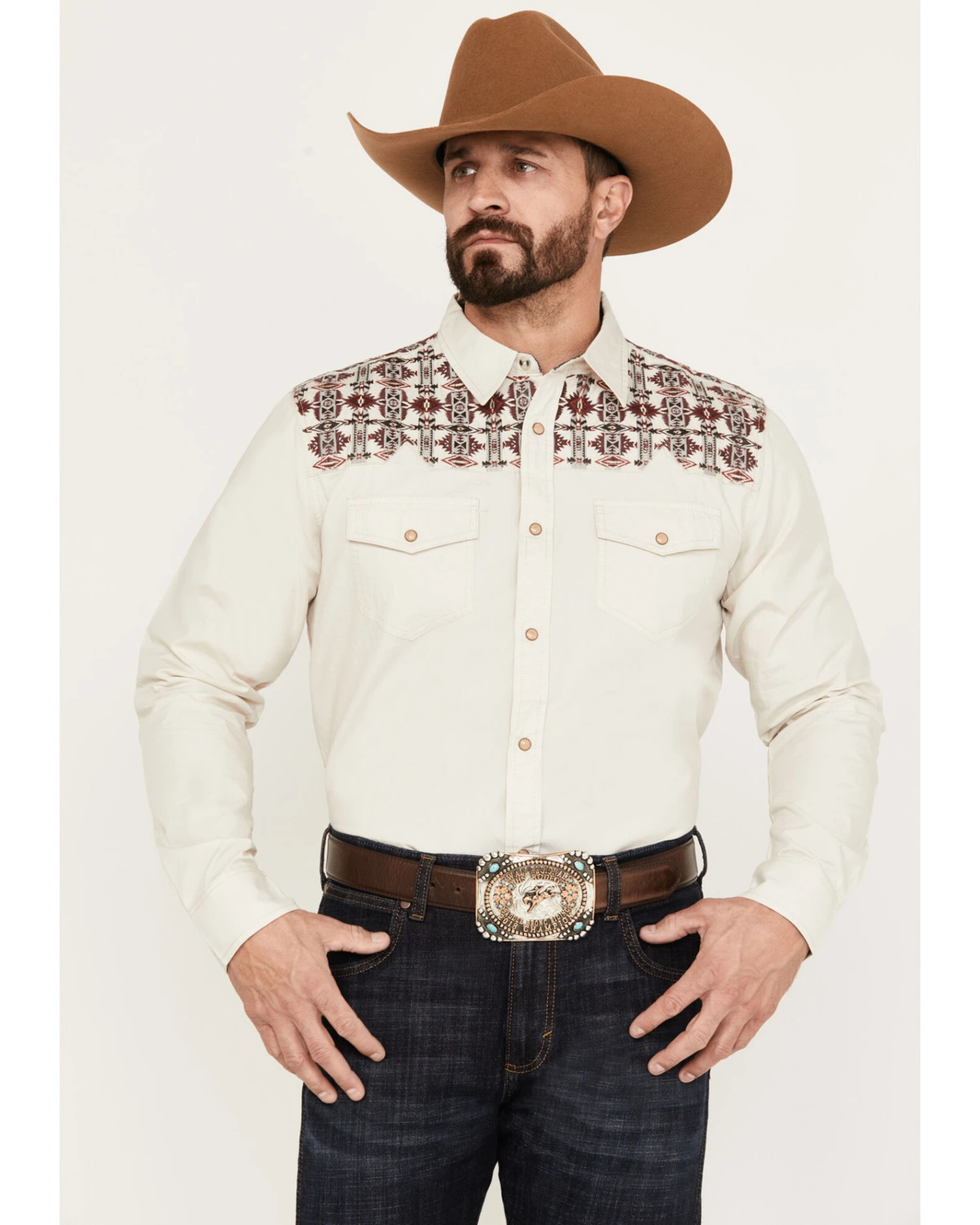 Moonshine Spirit Men's Instinct Long Sleeve Western Snap Shirt - Image 4
