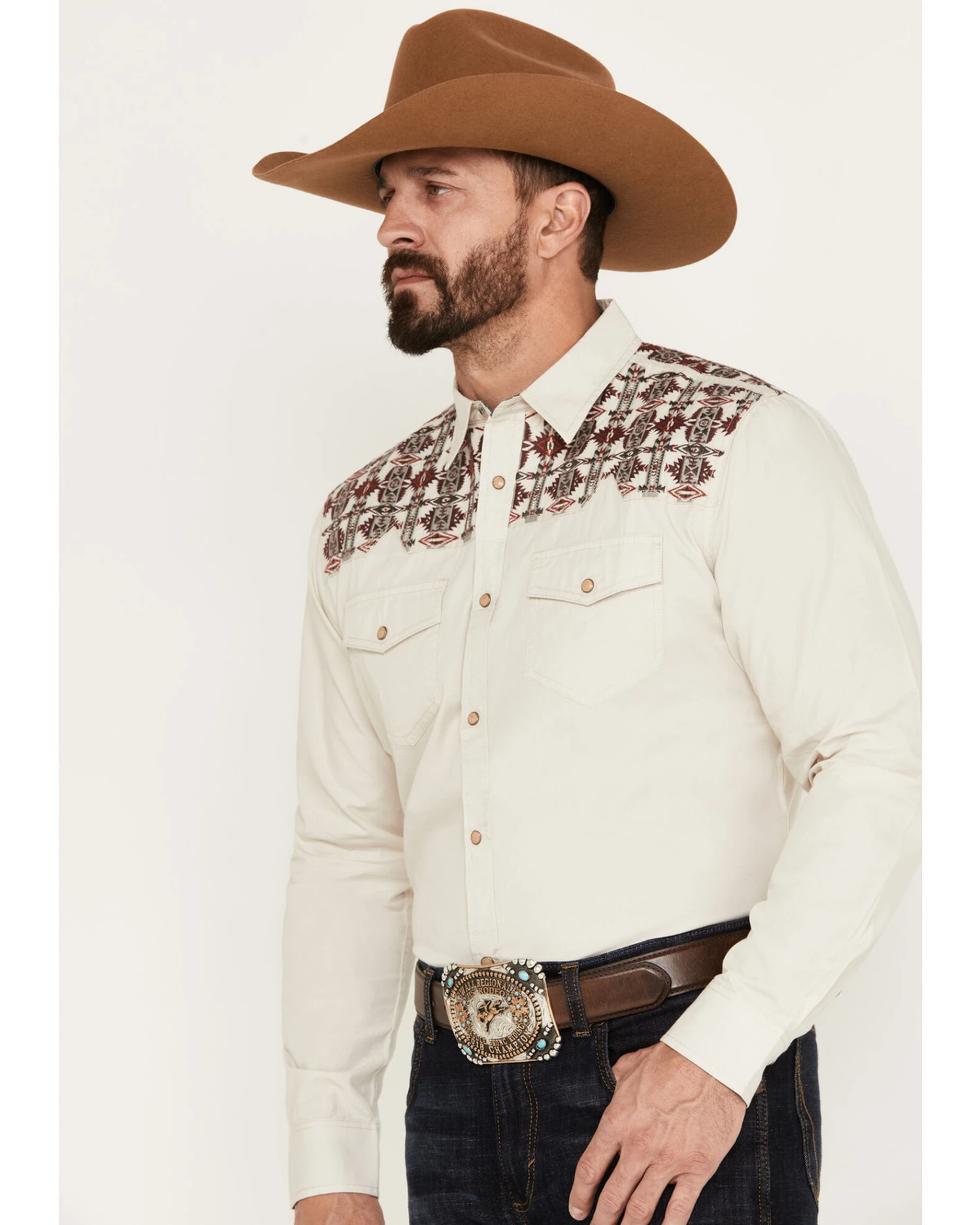 Moonshine Spirit Men's Instinct Long Sleeve Western Snap Shirt - Image 2