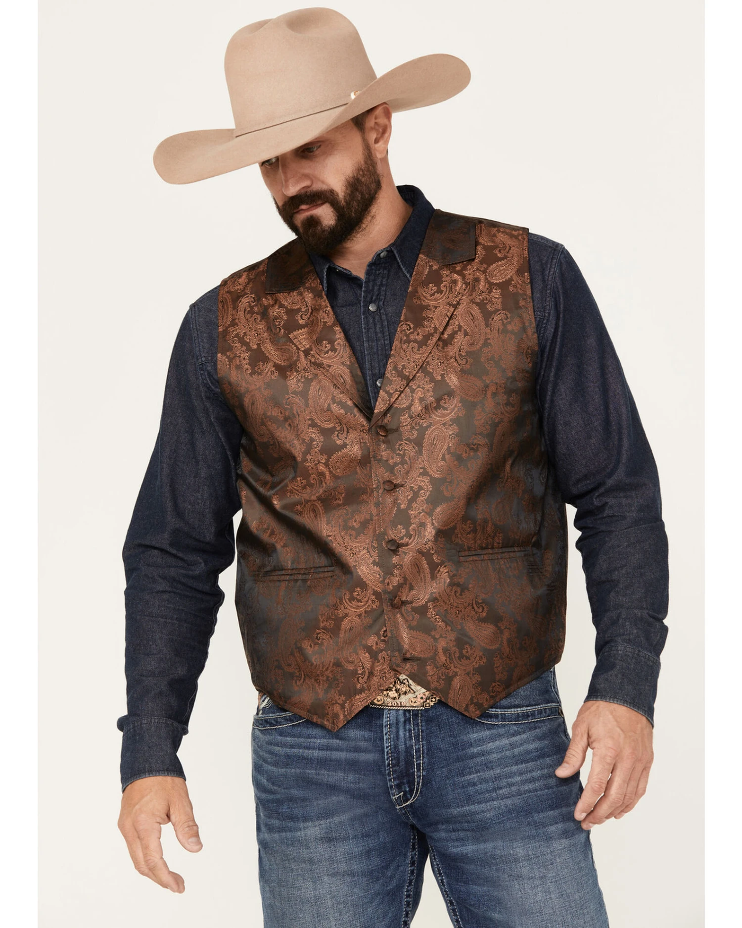 Cody James Men's Noble Paisley Vest - Image 2