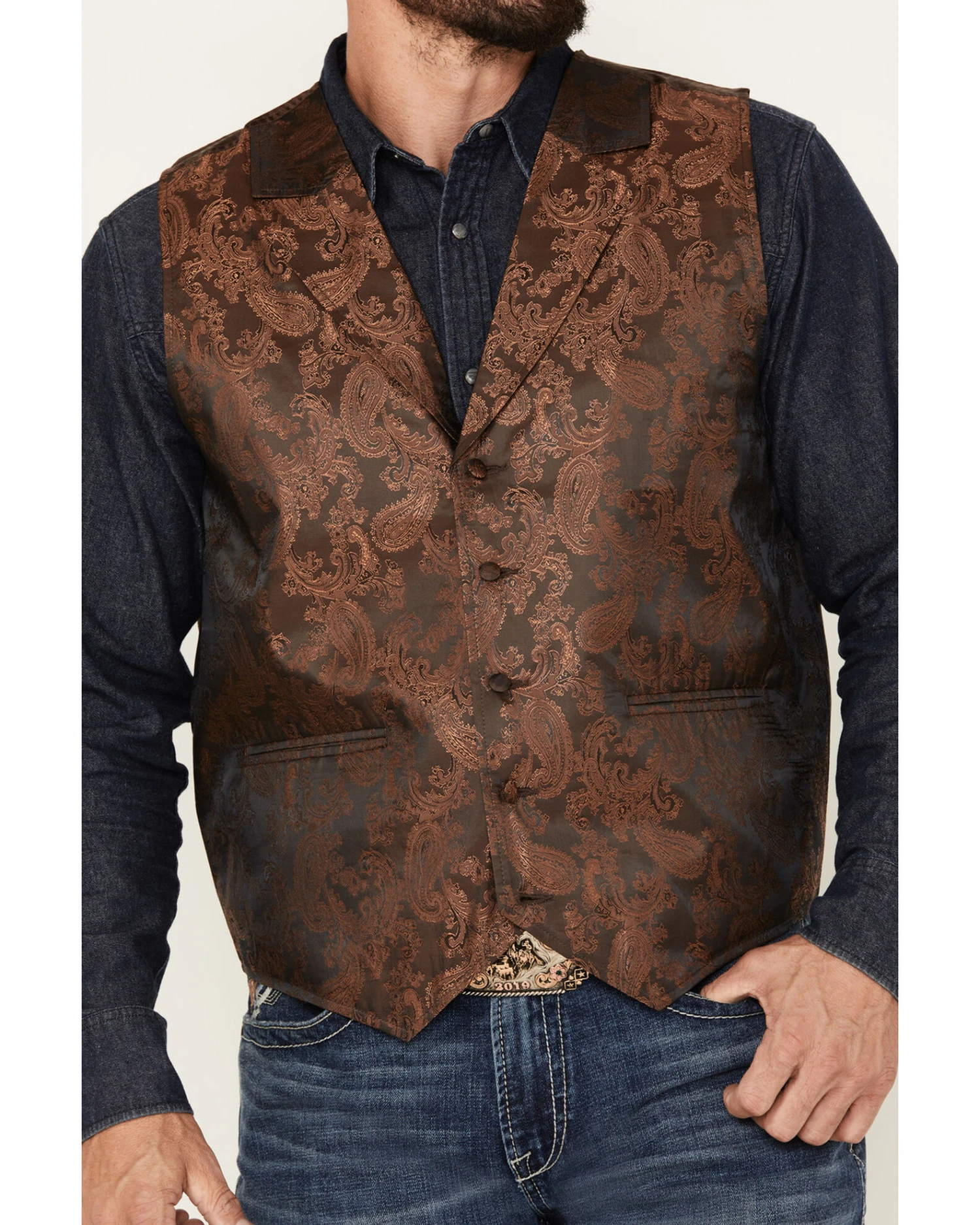 Cody James Men's Noble Paisley Vest - Image 3