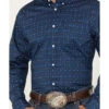 Cody James Men's 2nd Round Geo Print Long Sleeve Button-Down Western Shirt