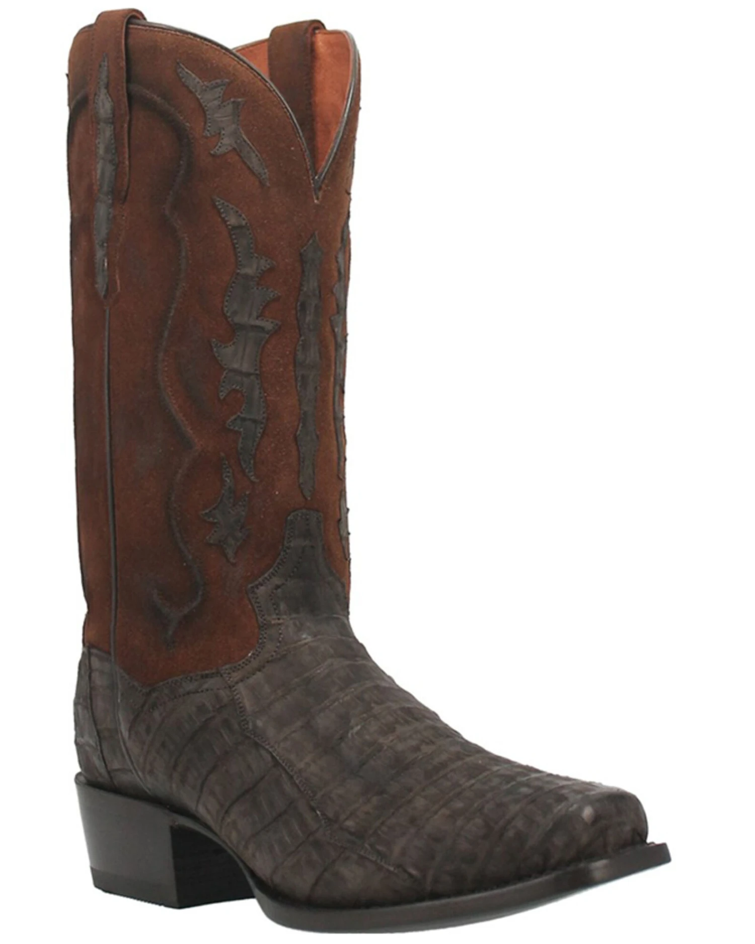 Dan Post Men's Socrates Exotic Caiman Tall Western Boots - Square Toe