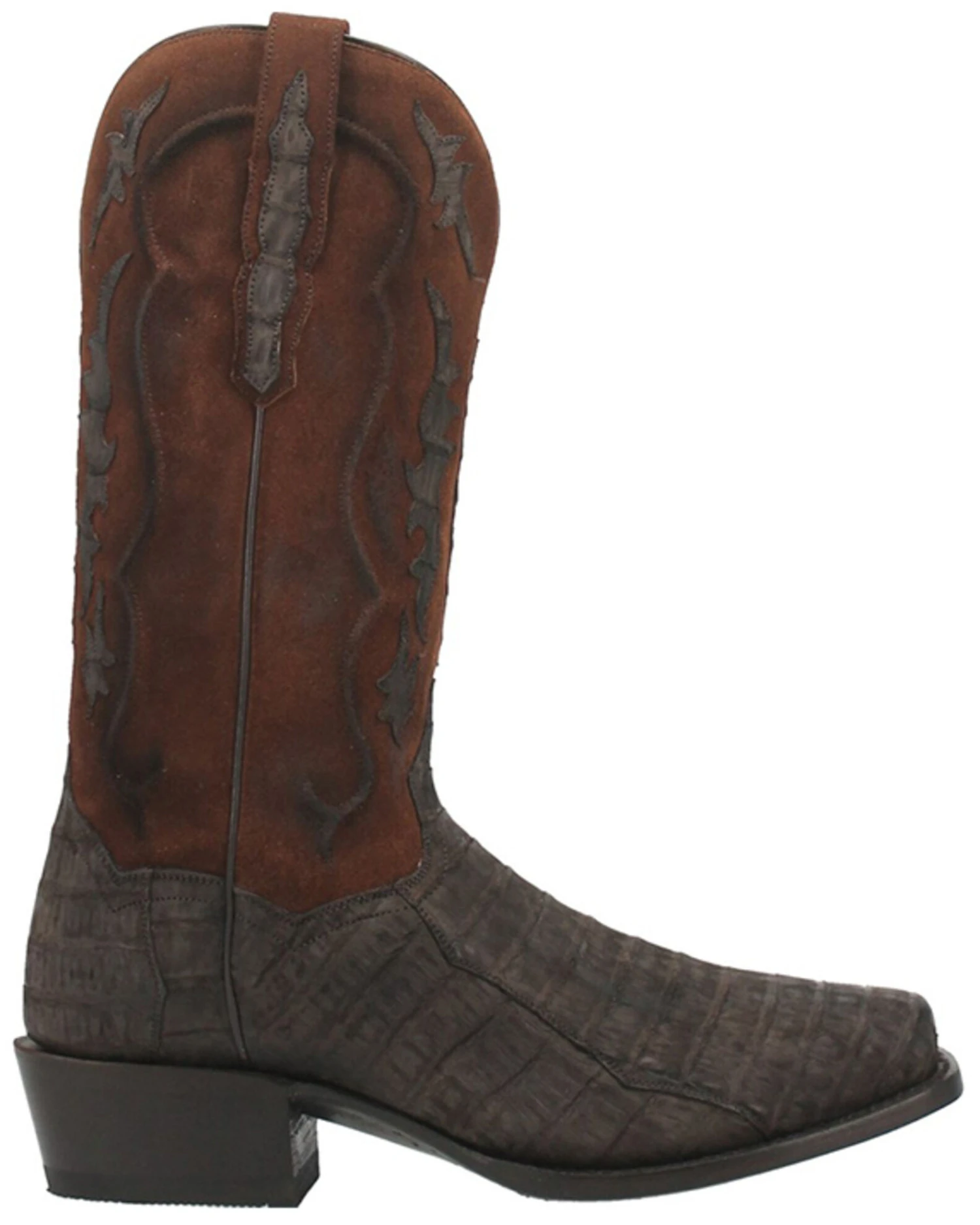Dan Post Men's Socrates Exotic Caiman Tall Western Boots - Square Toe - Image 4