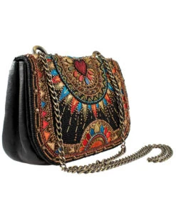 Mary Frances Use Your Imagination Multicolored Beaded Crossbody Handbag