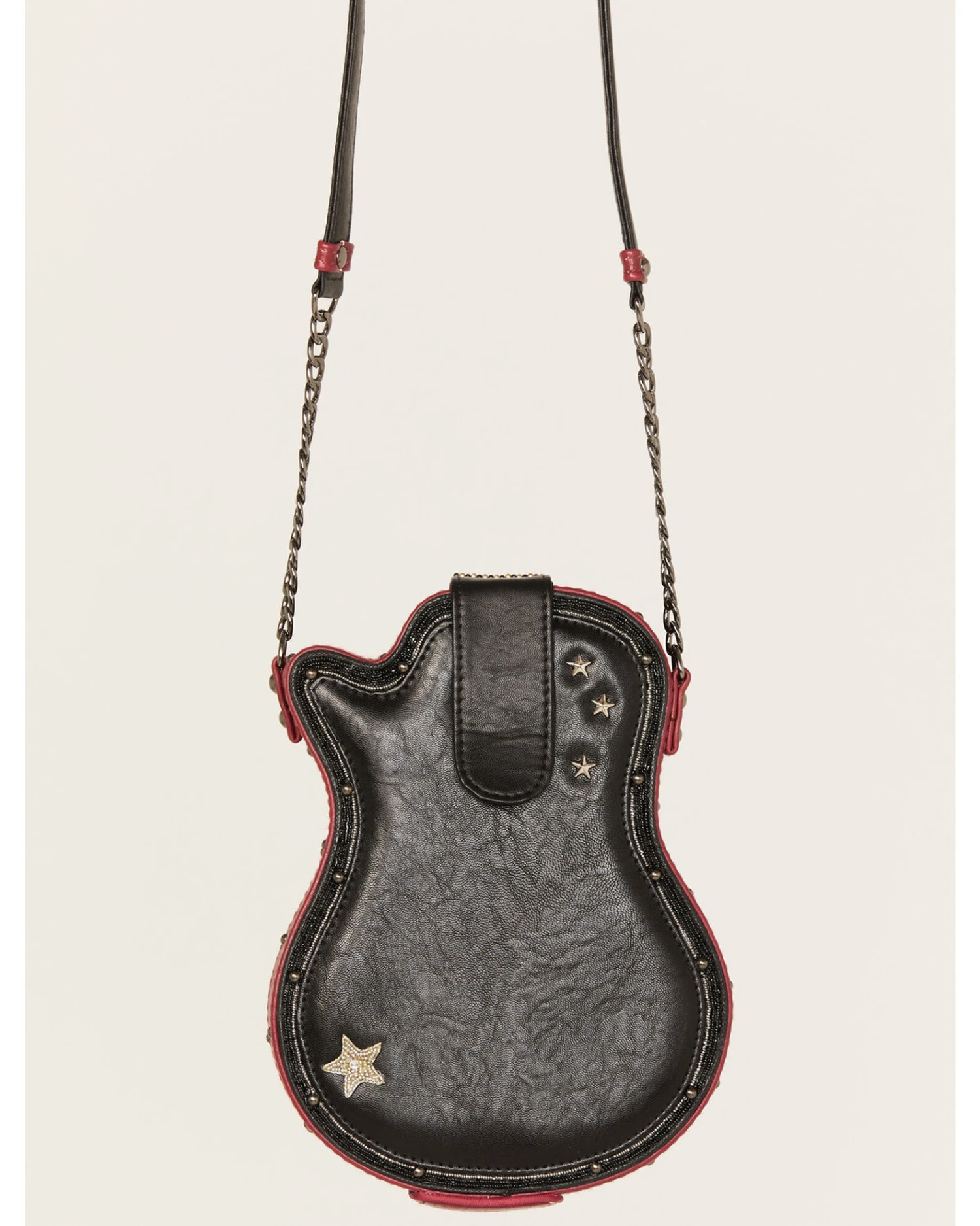 Mary Frances I'm A Star Beaded Guitar Crossbody Handbag - Image 4