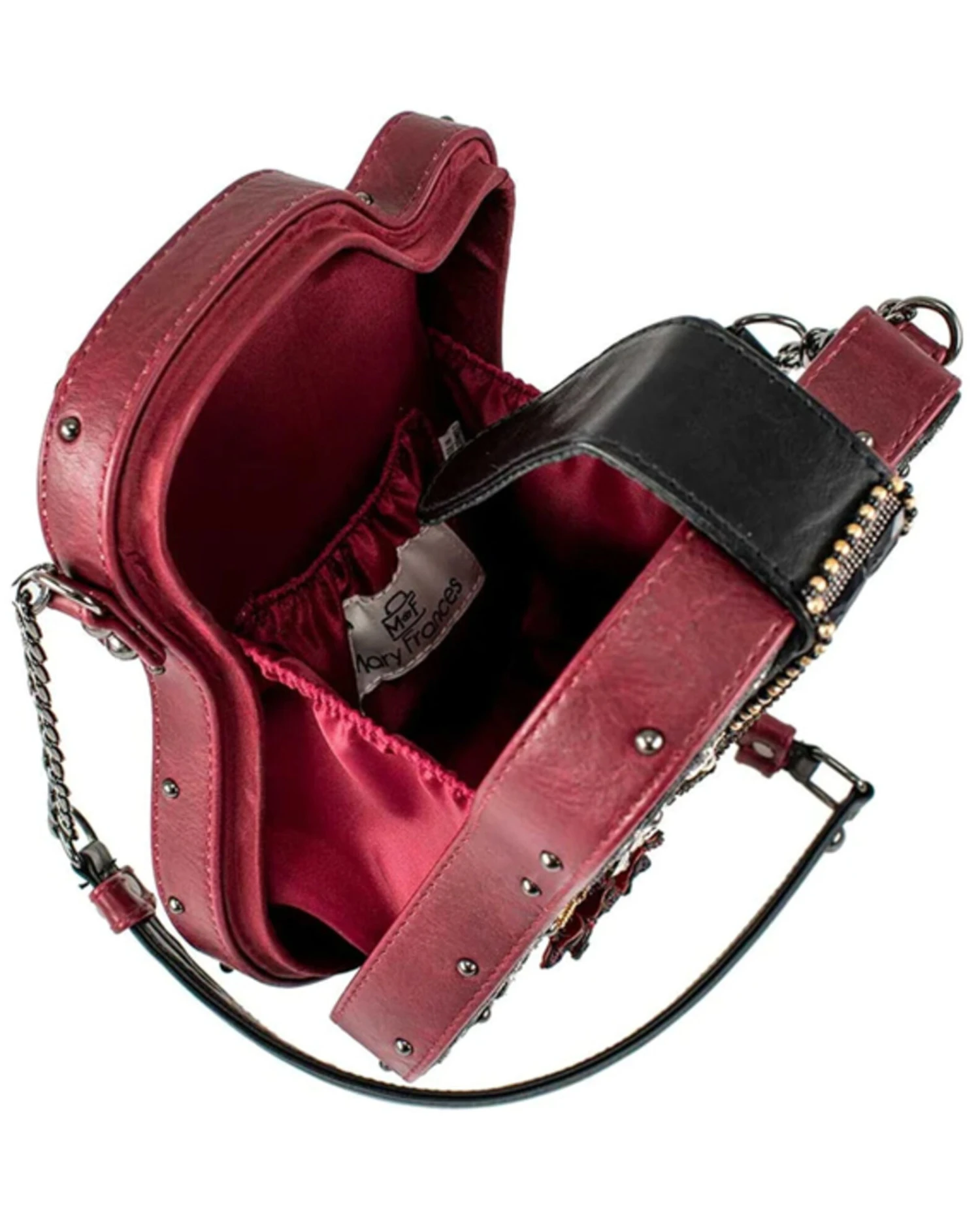 Mary Frances I'm A Star Beaded Guitar Crossbody Handbag - Image 5