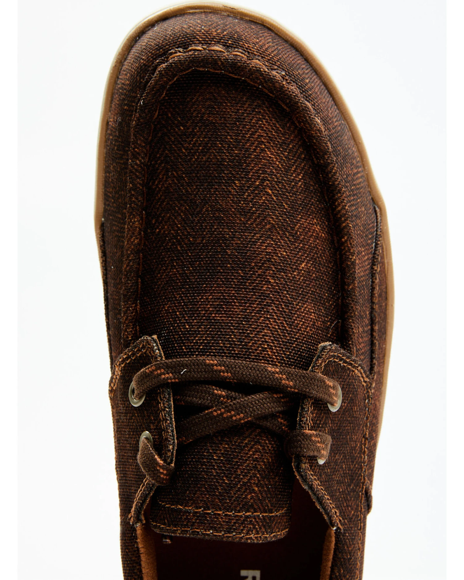 RANK 45 Men's Sanford Herringbone Western Casual Shoes - Moc Toe - Image 2