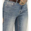 Rock & Roll Denim Women's Light Wash Mid Rise Bootcut Jeans
