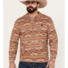 Rock & Roll Denim Men's Southwestern Print Hooded Sweatshirt