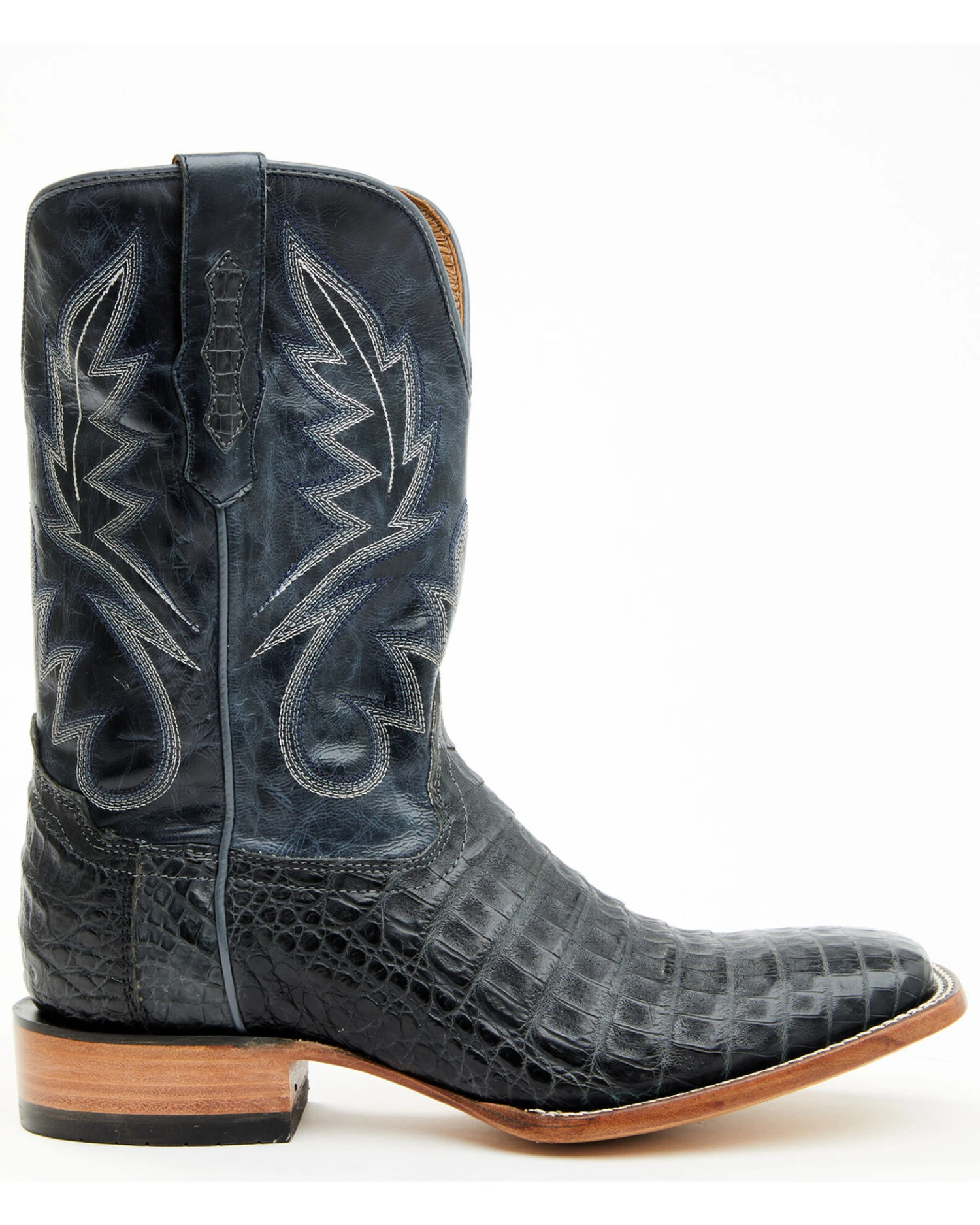 Cody James Men's Exotic Caiman Belly Western Boots - Broad Square Toe - Image 2