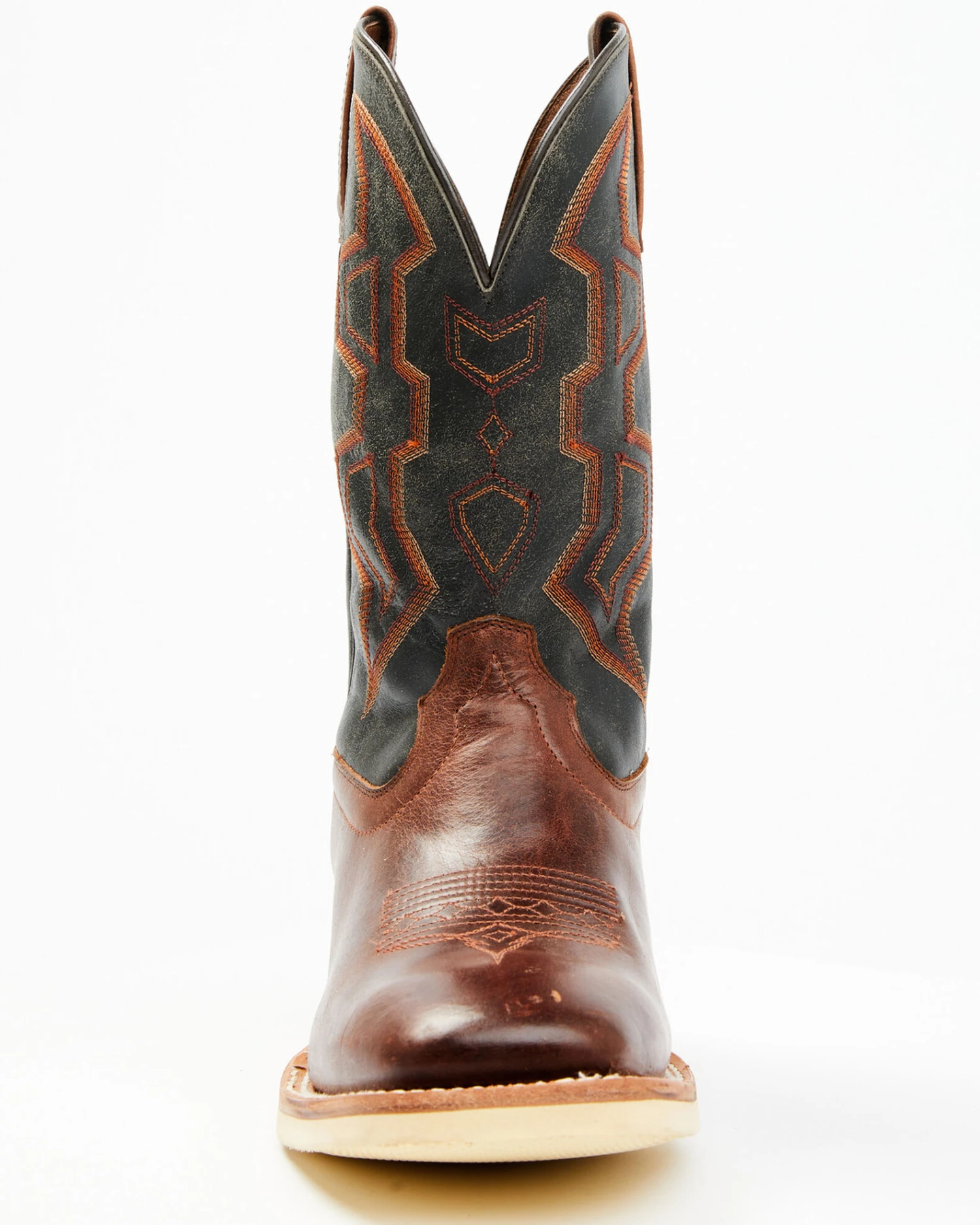 RANK 45 Men's Bullet Saddle Western Performance Boots - Broad Square Toe - Image 2