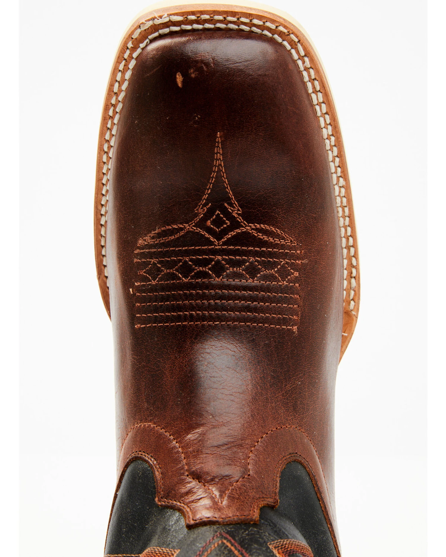 RANK 45 Men's Bullet Saddle Western Performance Boots - Broad Square Toe - Image 3