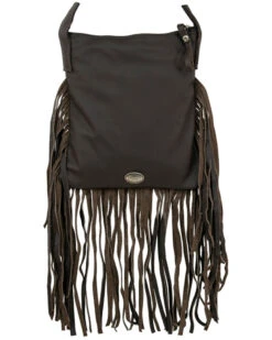 American West Women's Southwestern Tapestry Fringe Handbag