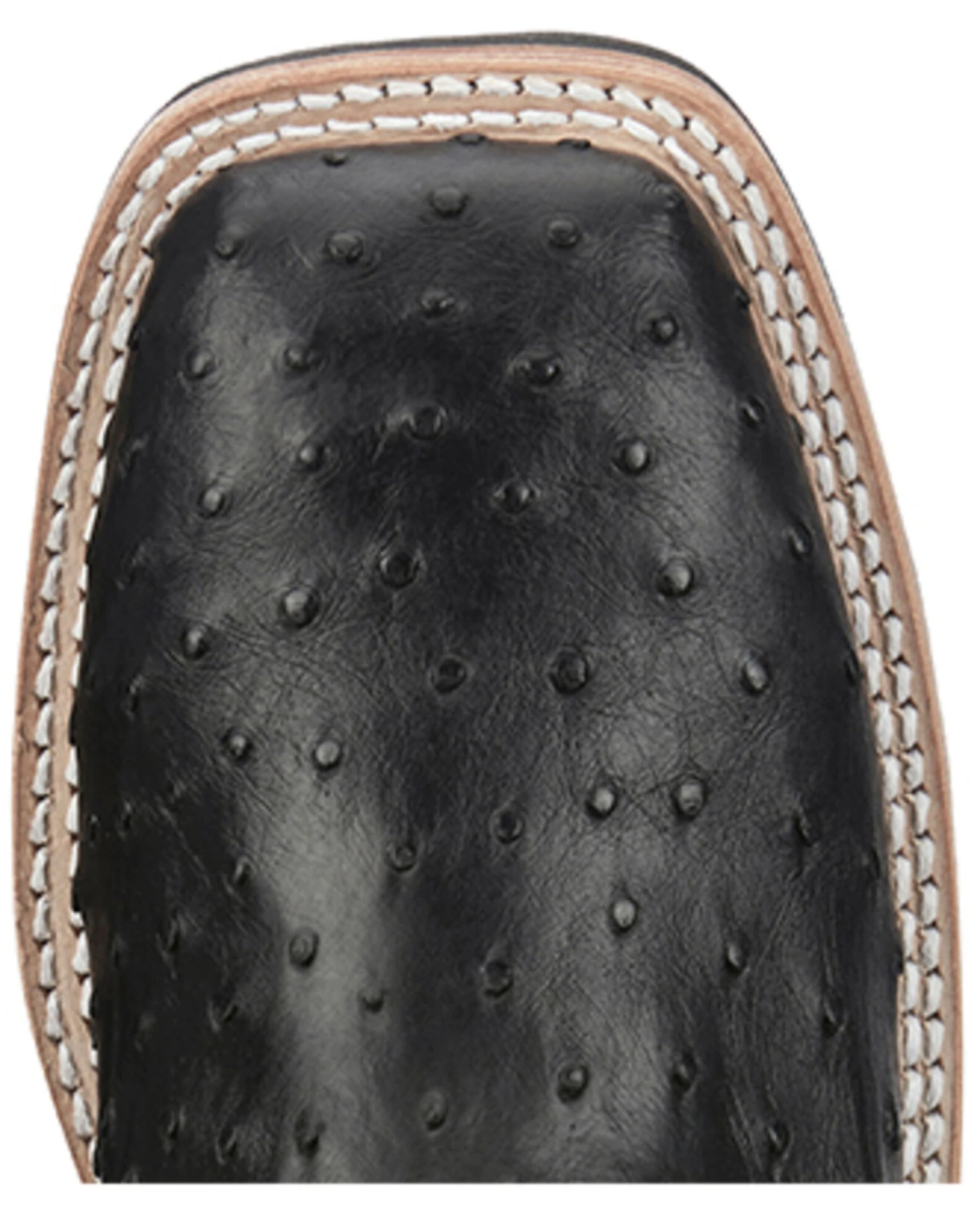 Justin Men's Drover Exotic Full Quill Ostrich Western Boots - Broad Square Toe - Image 6