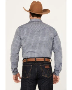 Cody James Men's Trainer Plaid Print Long Sleeve Snap Western Shirt - Tall