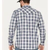 Moonshine Spirit Men's Rattler Plaid Print Long Sleeve Western Snap Shirt