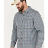 Brothers & Sons Men's Wewoka Plaid Print Long Sleeve Button-Down Western Shirt