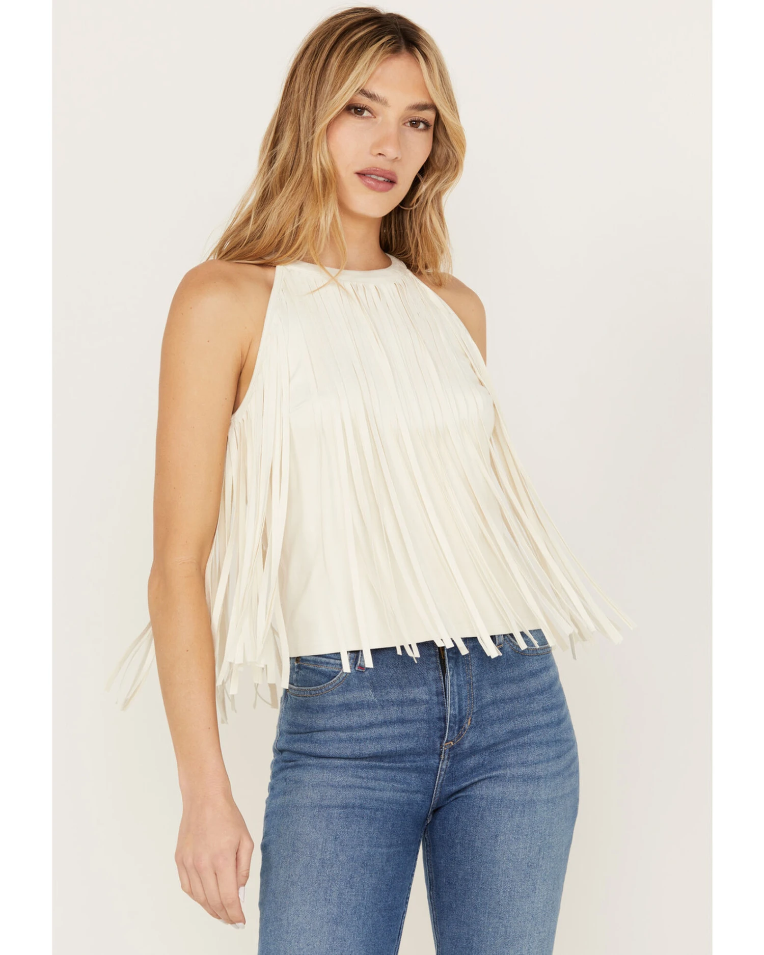Idyllwind Women's Madie Faux Suede Fringe Tank - Image 4