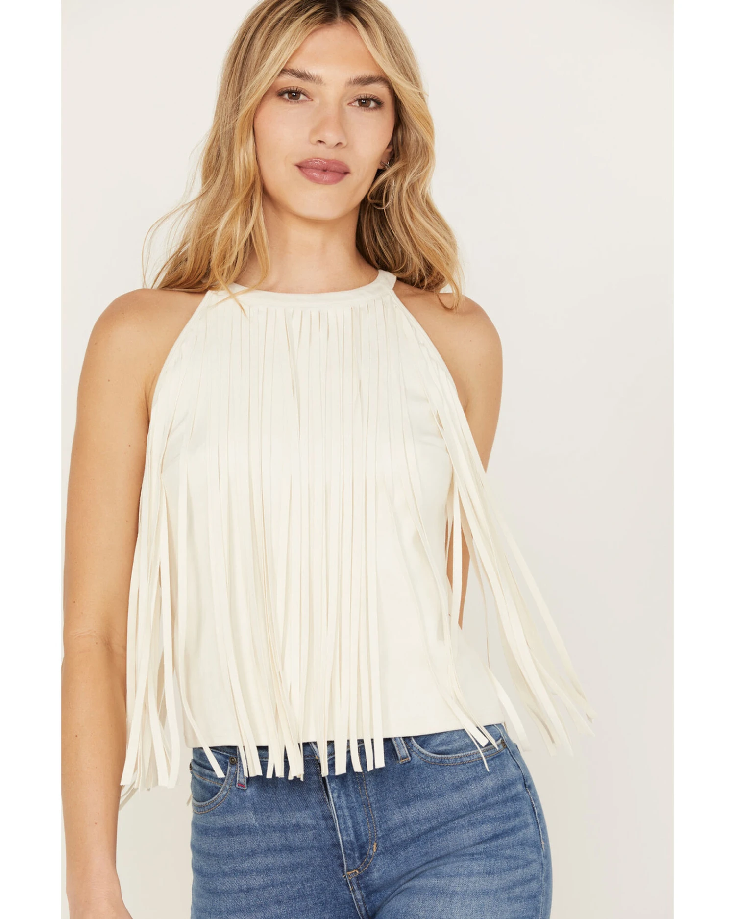 Idyllwind Women's Madie Faux Suede Fringe Tank - Image 2