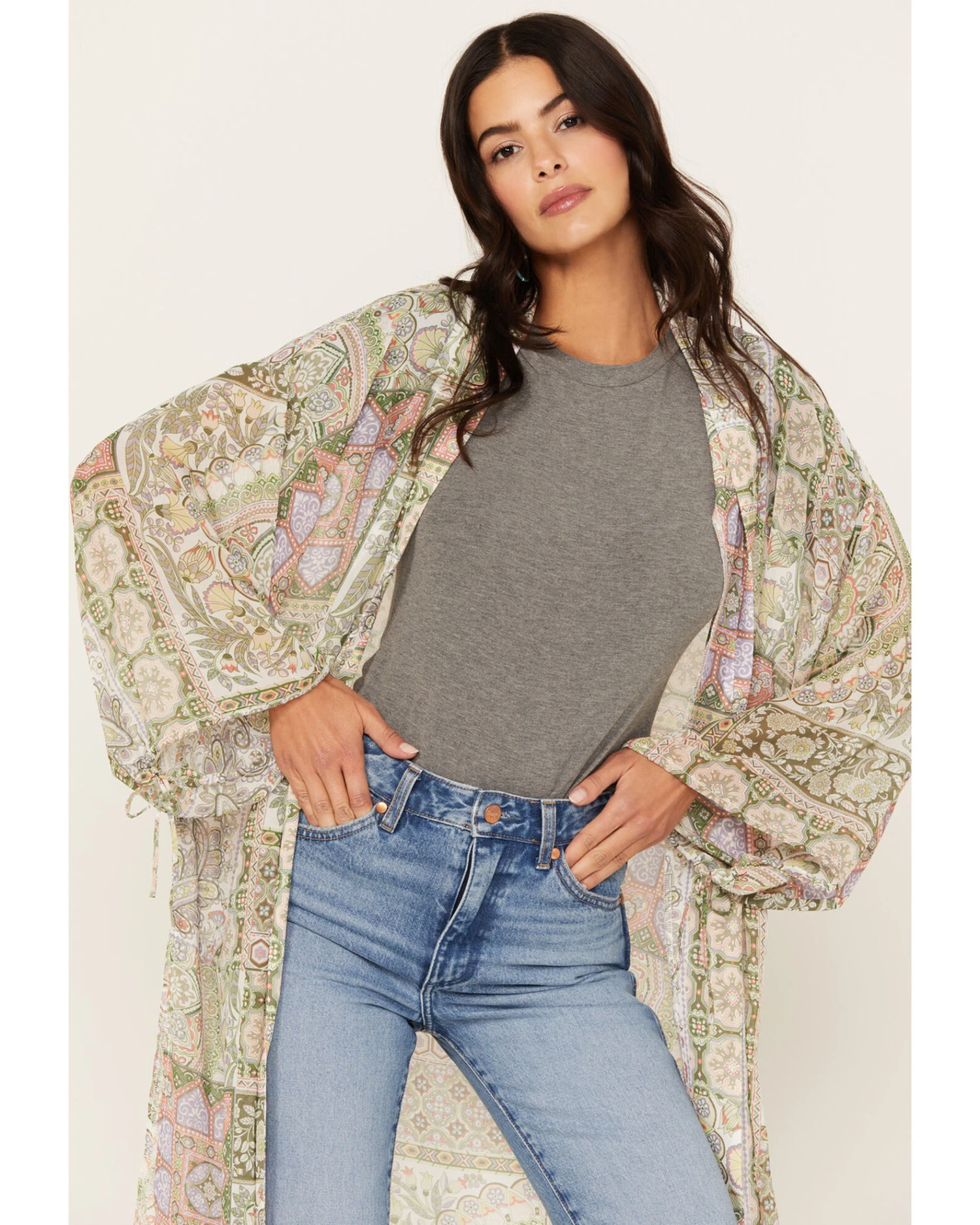 Shyanne Women's Printed Woven Kimono