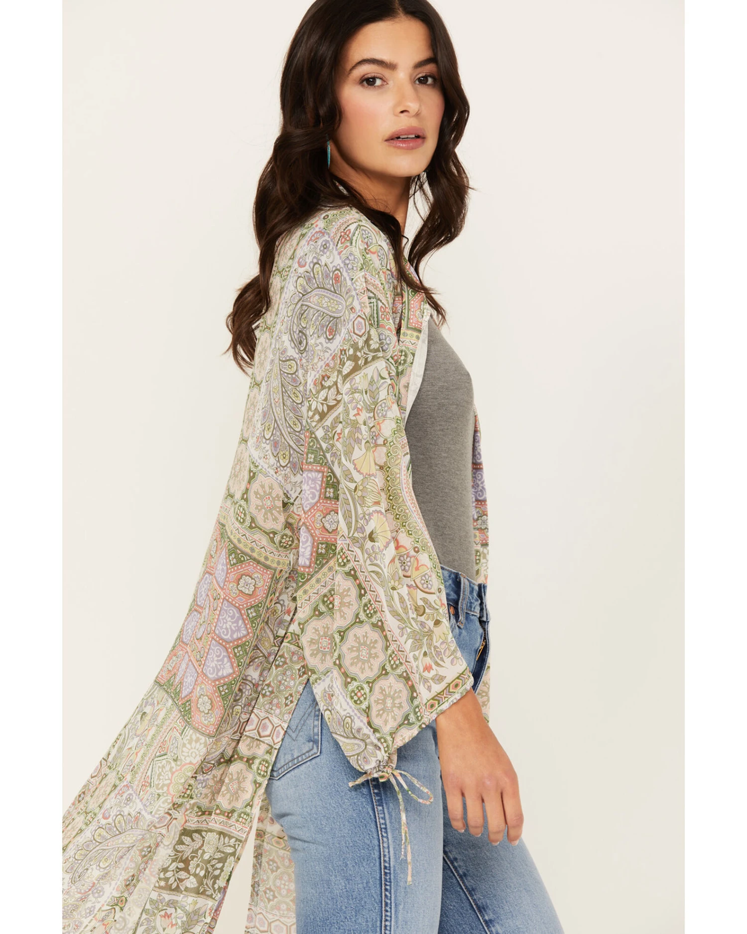 Shyanne Women's Printed Woven Kimono - Image 4