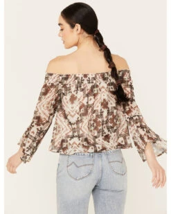 Shyanne Women's Off The Shoulder Chiffon Blouse