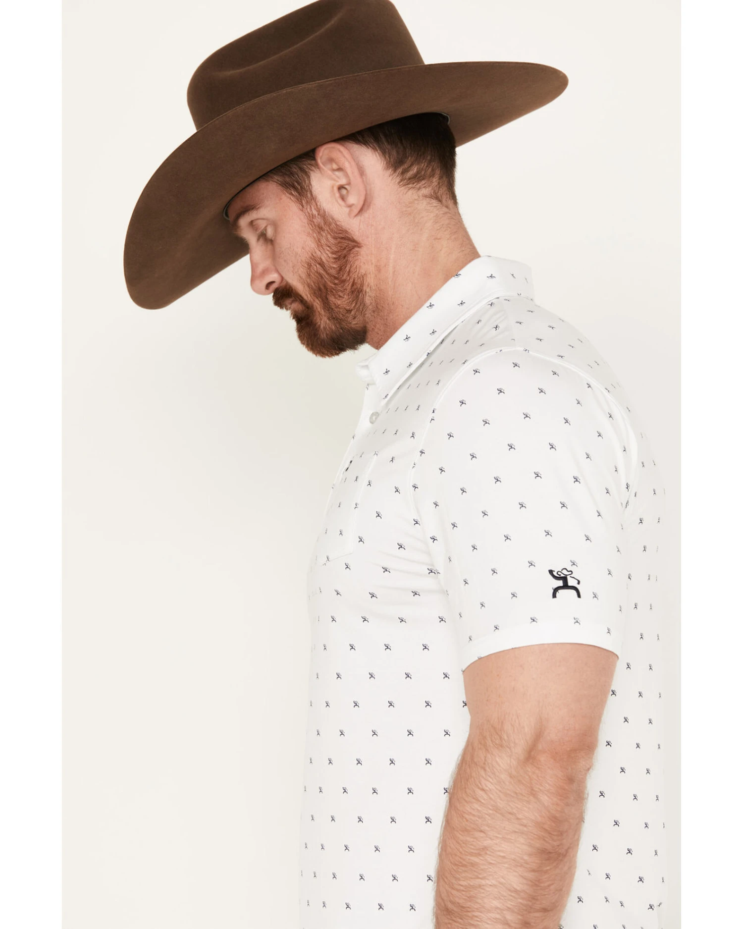 Hooey Men's Hot-Shot Mini Logo Print Polo - Image 4