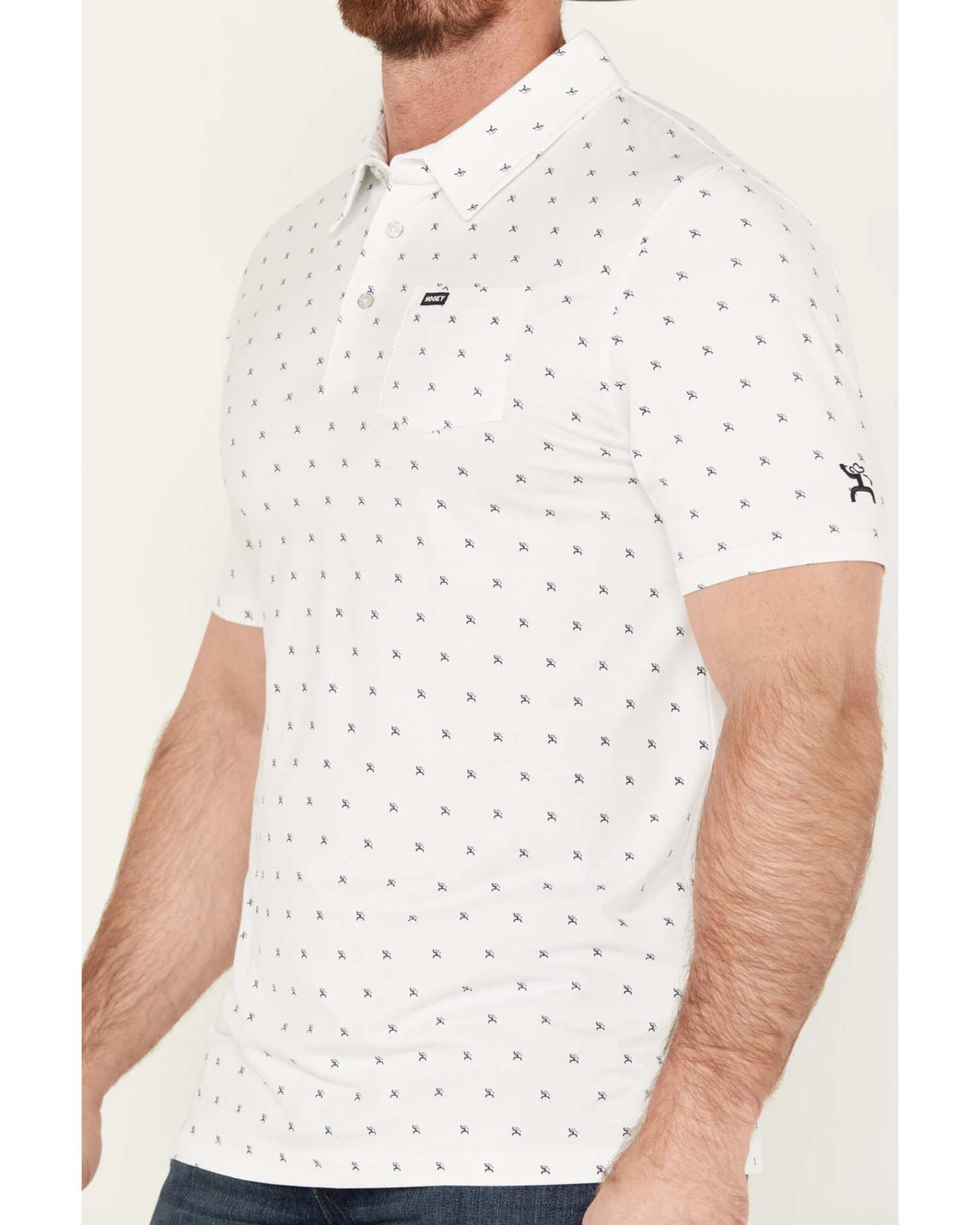 Hooey Men's Hot-Shot Mini Logo Print Polo - Image 3