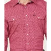 Panhandle Select Men's Geo Print Long Sleeve Pearl Snap Western Shirt
