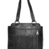 Montana West Women's Black & White Leather Hand Tooled Hair-on Concealed Carry Tote