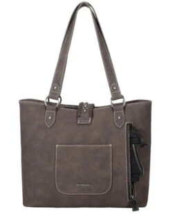 Montana West Women's Trinity Ranch Hair-on Cowhide Collection Concealed Carry Tote Bag