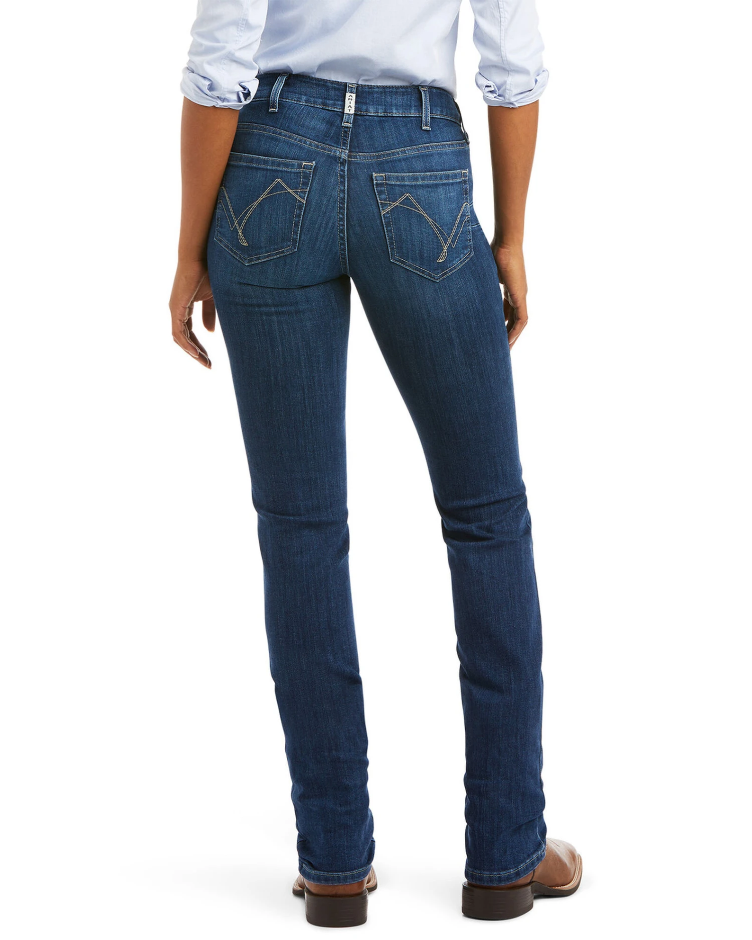 Ariat Women's R.E.A.L Perfect Rise Stretch Abby Straight Mackenzie Jeans - Image 4