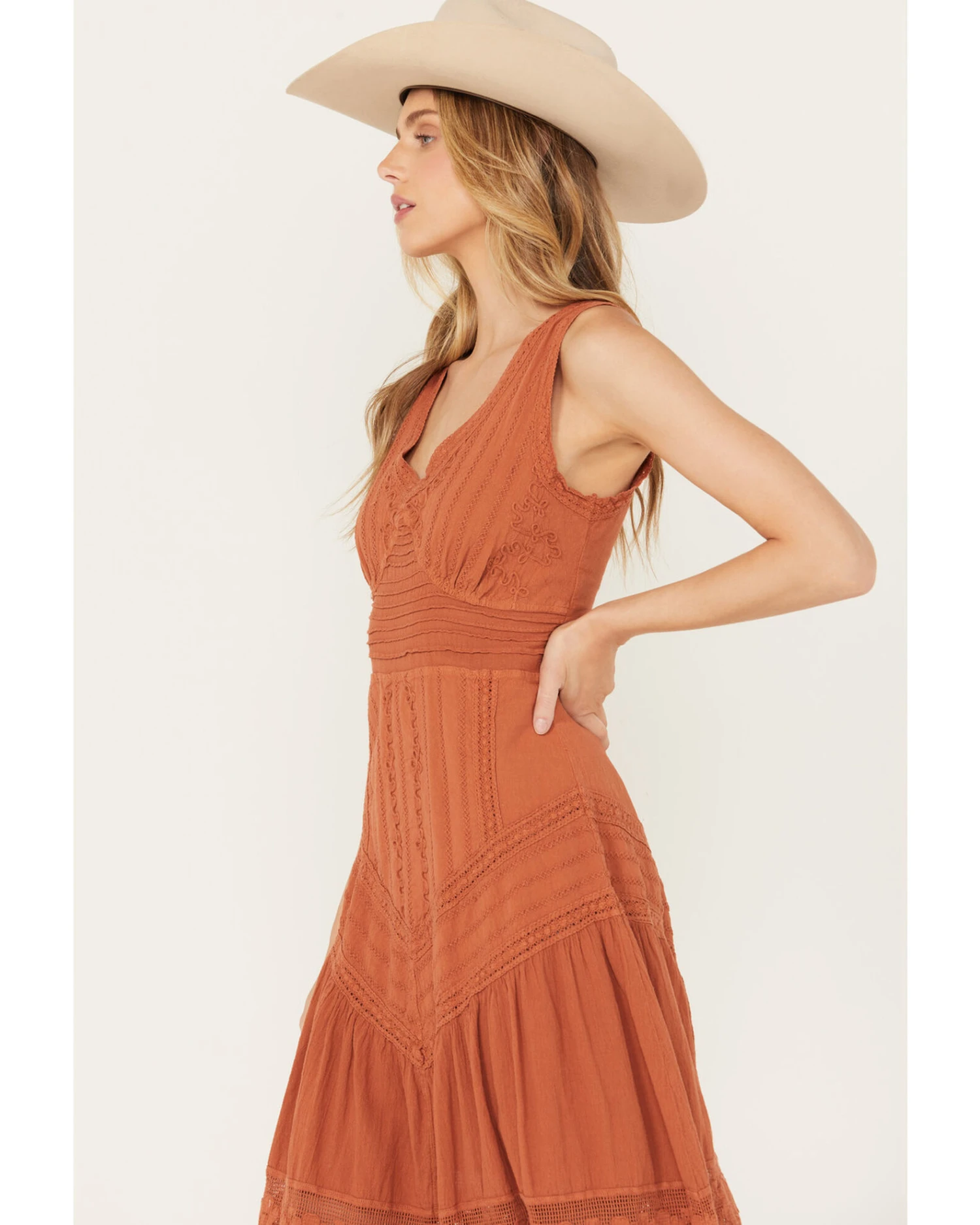 Scully Women's Sleeveless Lace Hem Dress - Image 3